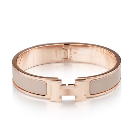 hermes rose gold h bracelet|Hermes bracelet cost.